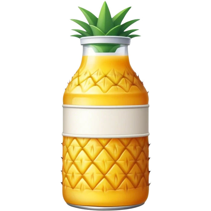 Pineapple juice bottle emoji