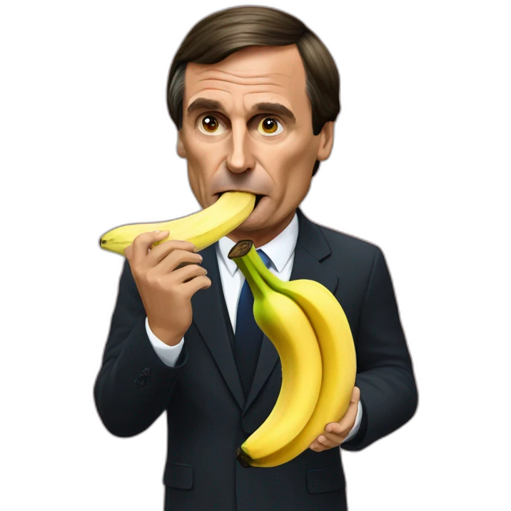 jair bolsonaro eating banano emoji