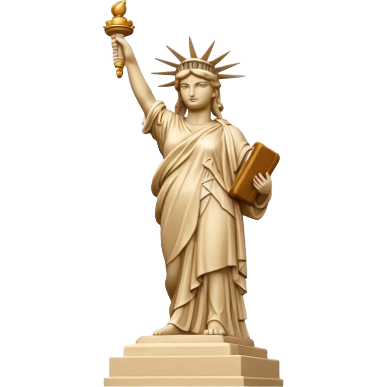 Statua de la libertad color beige emoji