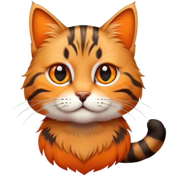 Cute tabby cat emoji