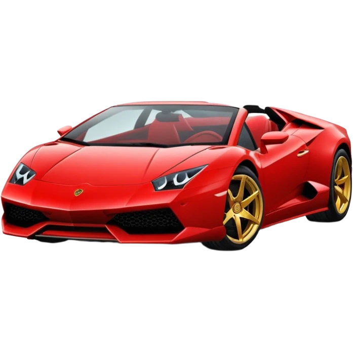 Red Lamborghini emoji