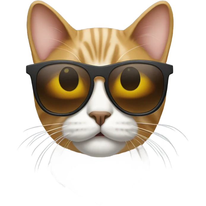 a cat with sunglasses  emoji