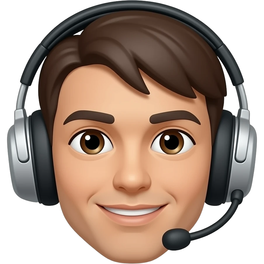 Carita con audífonos emoji