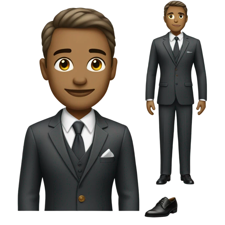 Me handsome and dressed to the nines  emoji