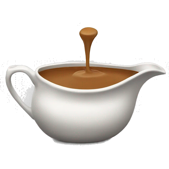 gravy boat filled with gravy emoji
