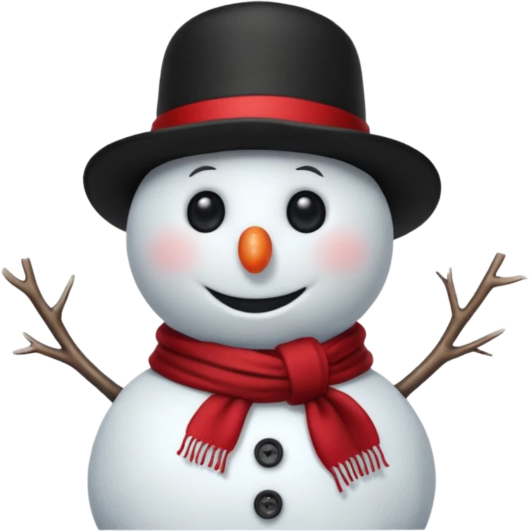 snowman with outfits (no carrot) emoji