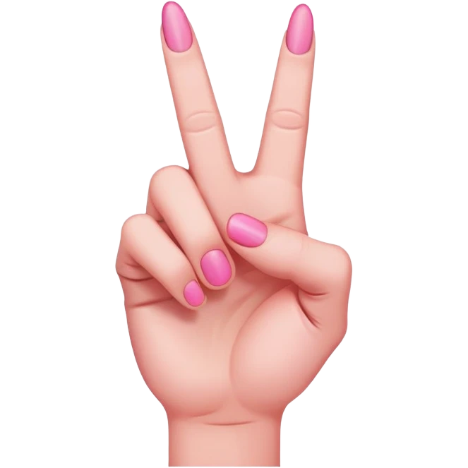Pink middle finger  emoji