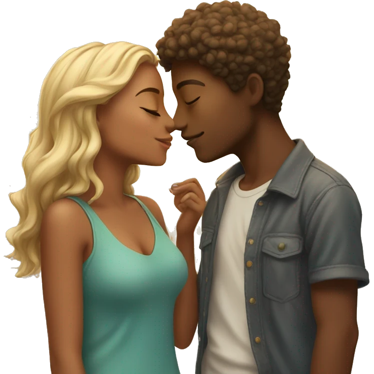 youthful kiss under the sun emoji