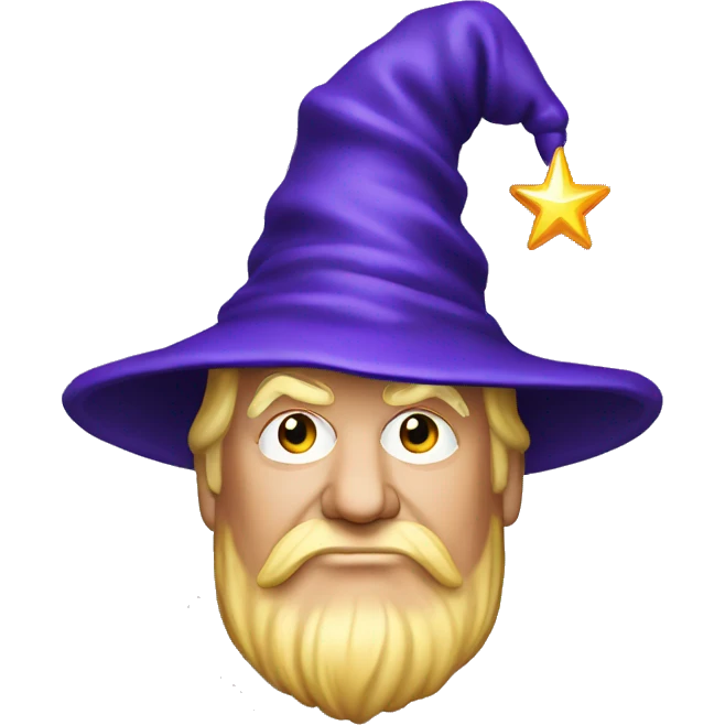 donald trump with a wizard hat emoji