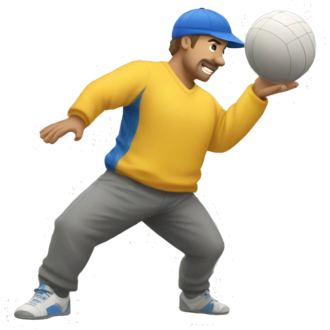 Pétanque player emoji