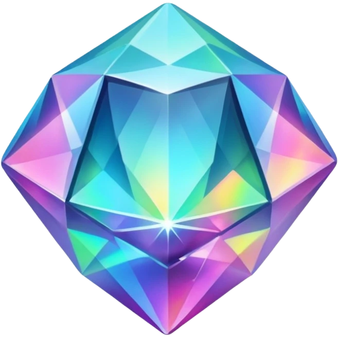 Holographic gem emoji