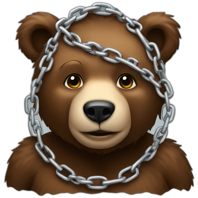 bear-chain emoji