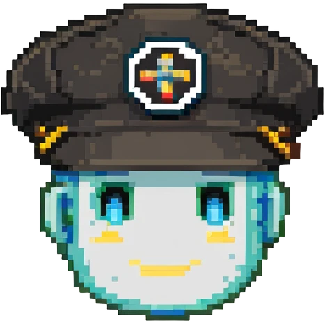 Admin hat with MOD badge, clear moderator symbol emoji
