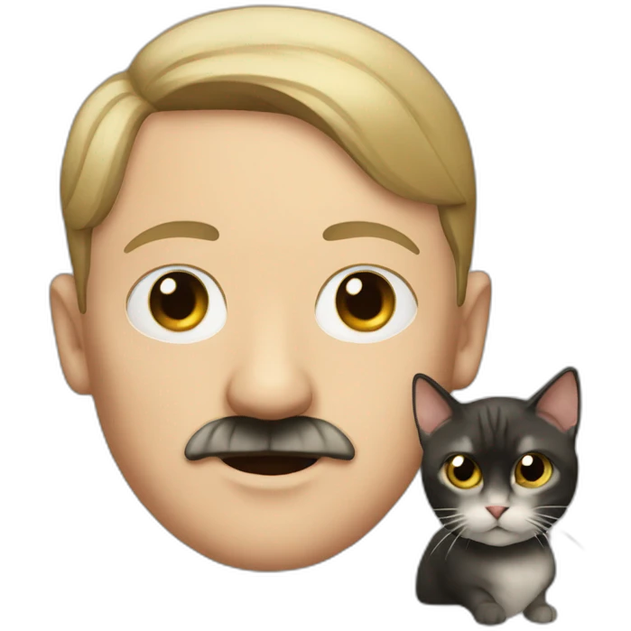 hitler with a cat emoji