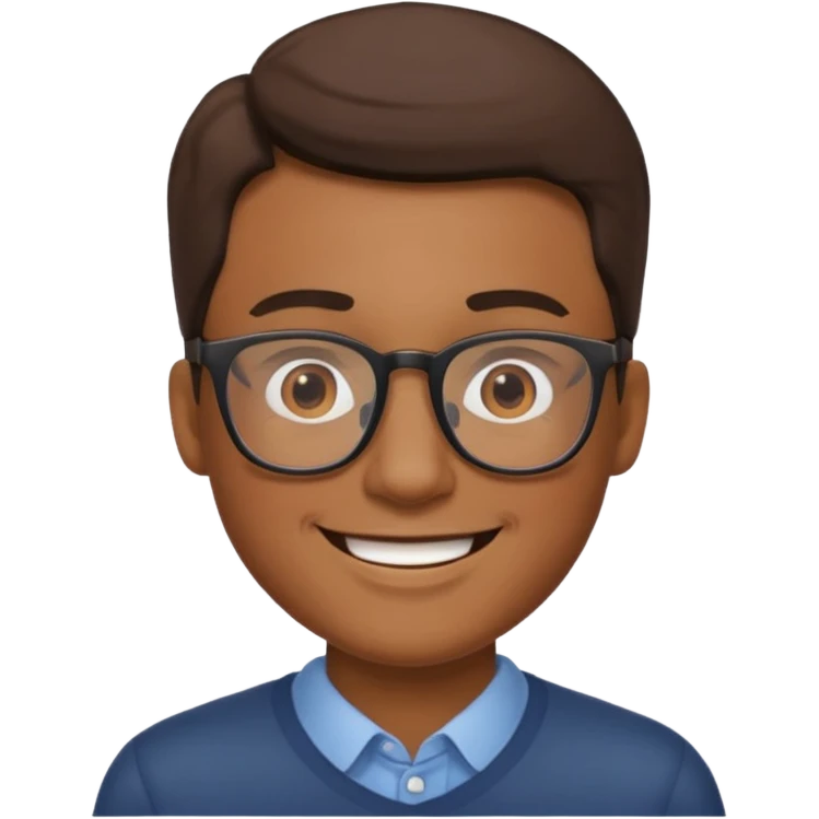 Men with glasses  emoji