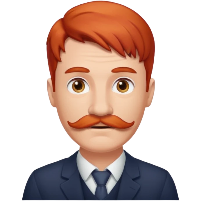 red haired guy with moustache emoji