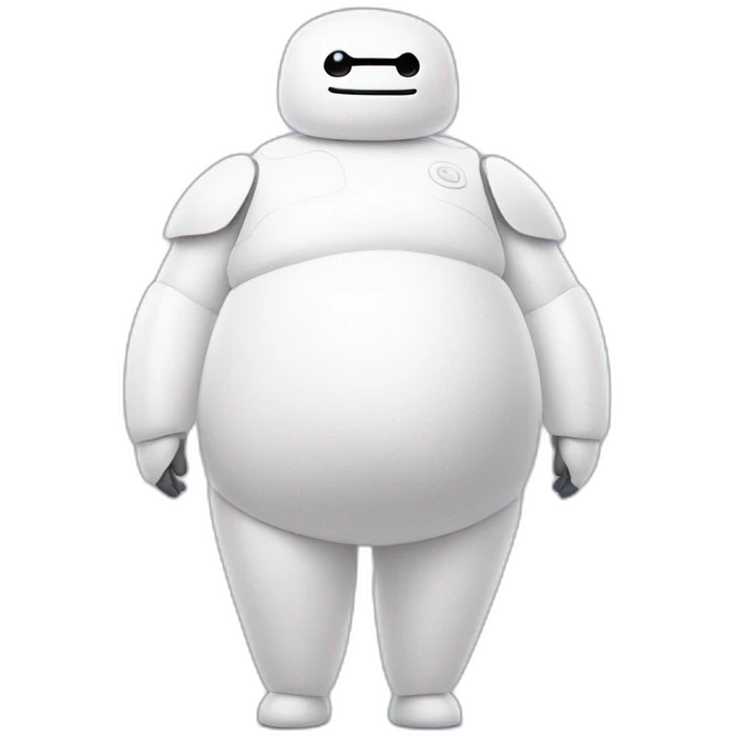 Baymax wearing ballerina outfit emoji