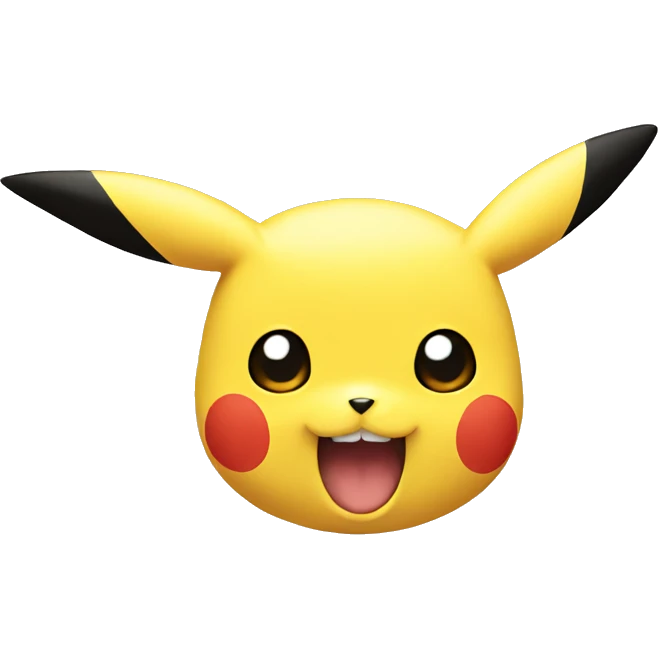 Pikachu face emoji