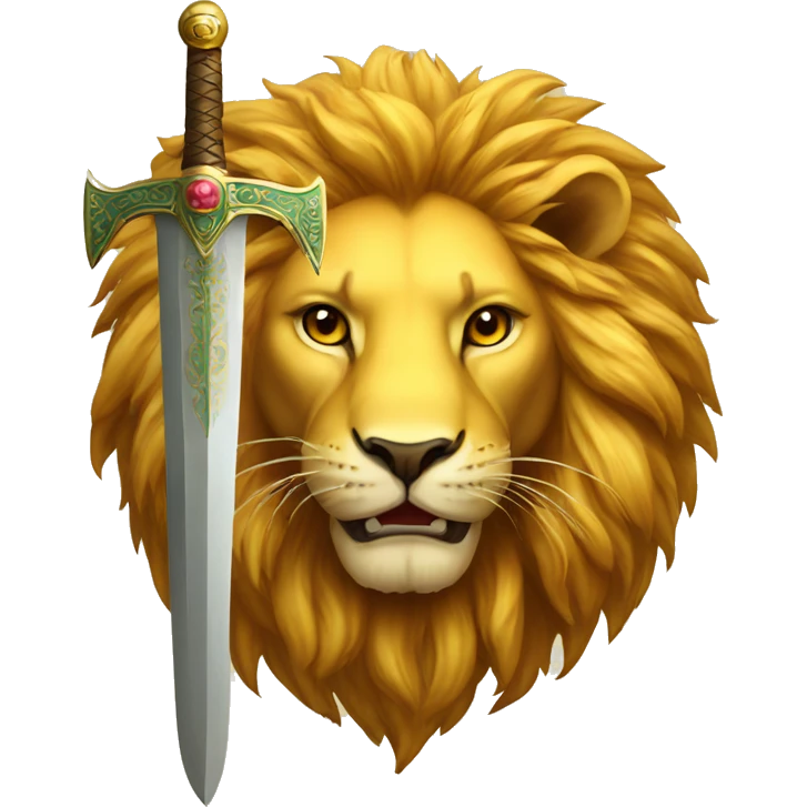lion with sword and sun The symbol of Iran emoji