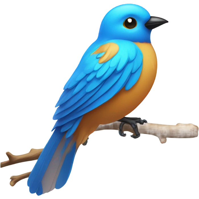Blue bird emoji