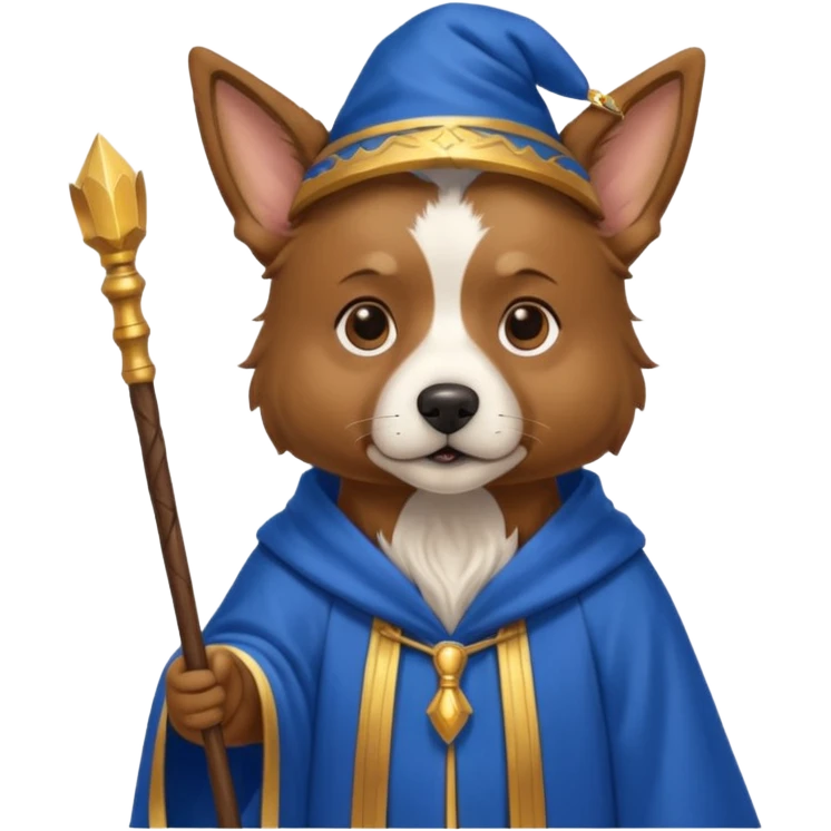 Dog wizard emoji