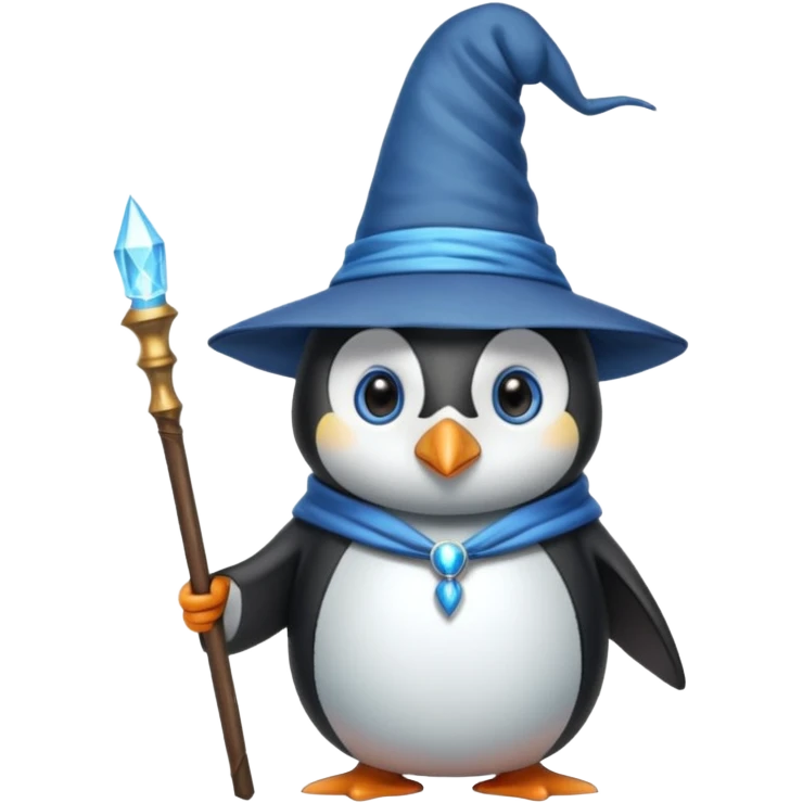 Penguin Wizard emoji