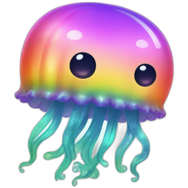 Rainbow jellyfish emoji