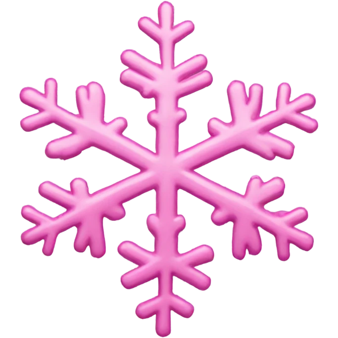 Pink snowflake  emoji