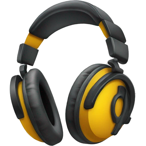 Professional studio headphones emoji