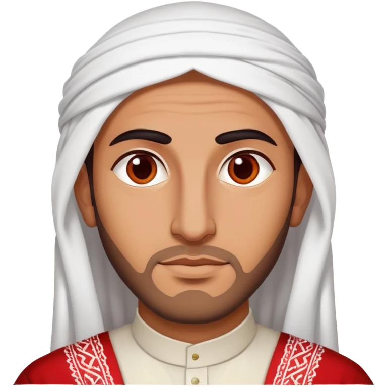 An Arab man wearing a shamagh emoji