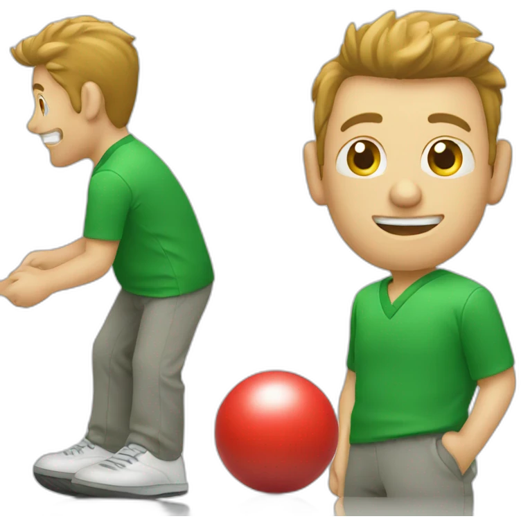 emoji of man playing a game of lawn bowls emoji