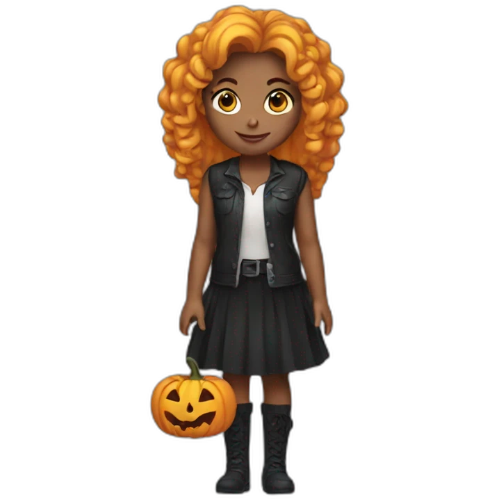 Halloween girl emoji