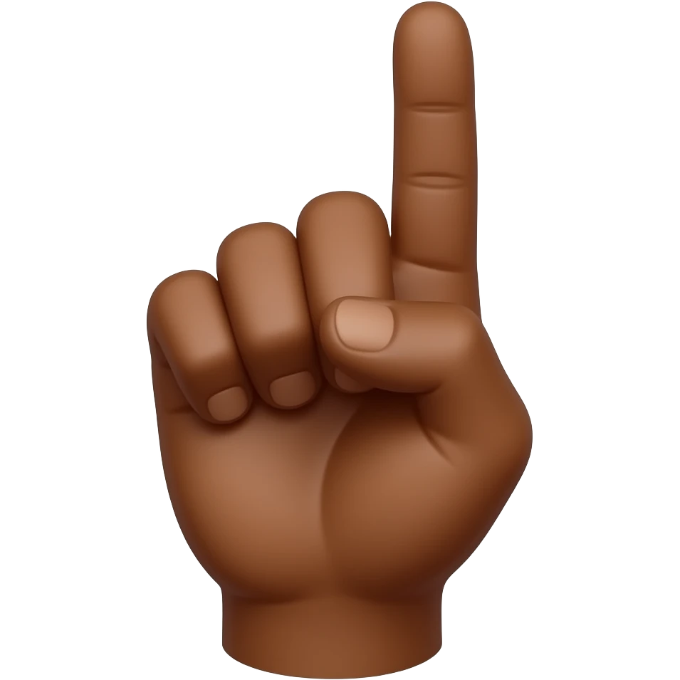 YVL hand sign Brown skin hand emoji