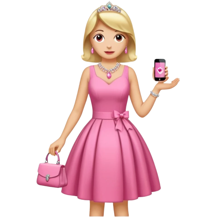 eine birne in einem pinken kleid soll aussehen wie eine reiche frau aber als birne  emoji