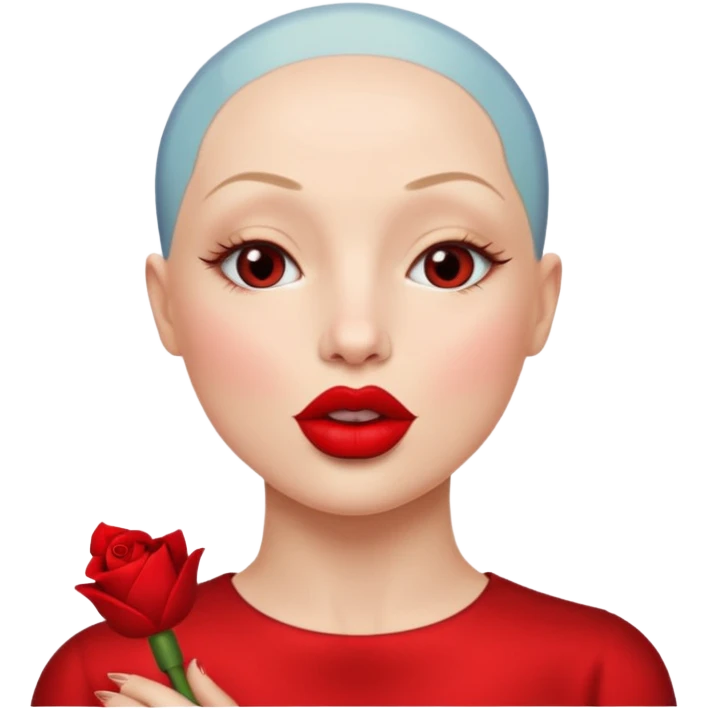 Kiss👩‍🦲 emoji