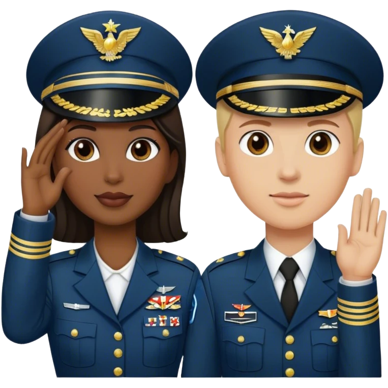 merge these two 🫡💂🏽‍♀️ saluting emoji