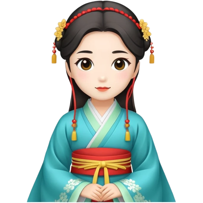 Beautiful girl wearing Hanfu emoji