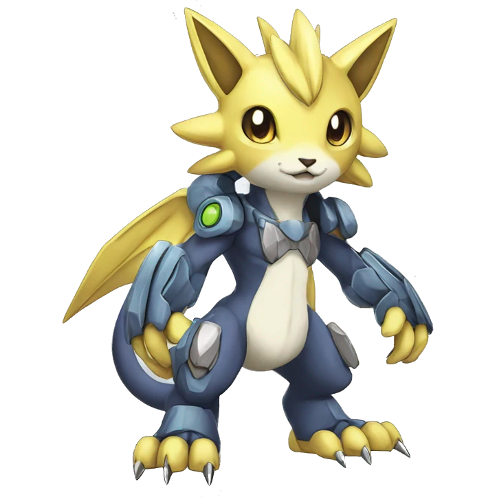 cute cool edgy beautiful shiny Digimon-Fakemon-animal full body emoji