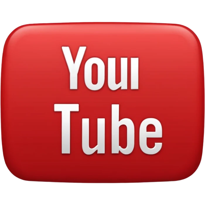 YouTube logo in text  emoji