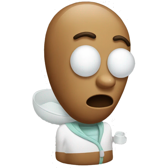 Sick bean emoji