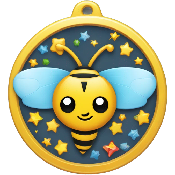 Elementary speeling bee medal for kids emoji