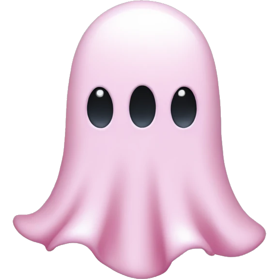 Light pink ghost emoji