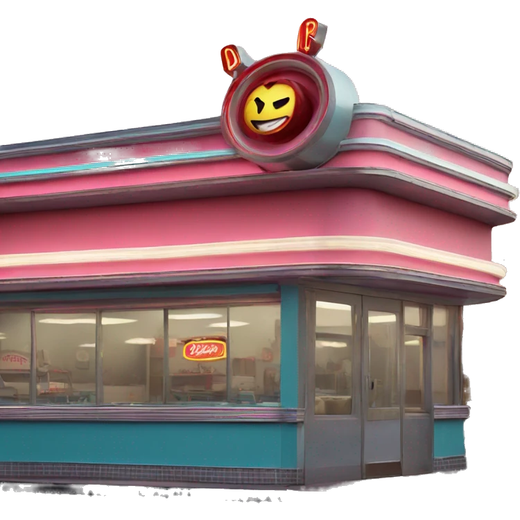 50's diner sign  emoji