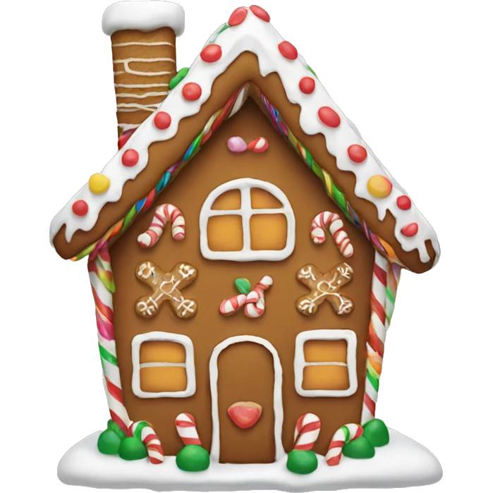 Gingerbread house emoji