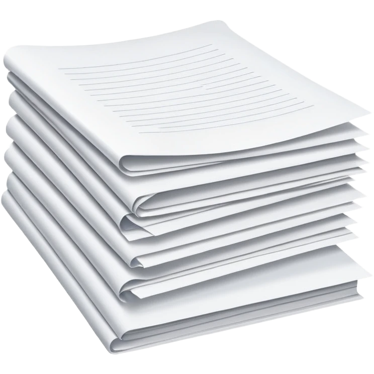 Stack of papers emoji