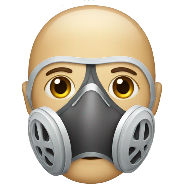 Lungs wearing mask  emoji