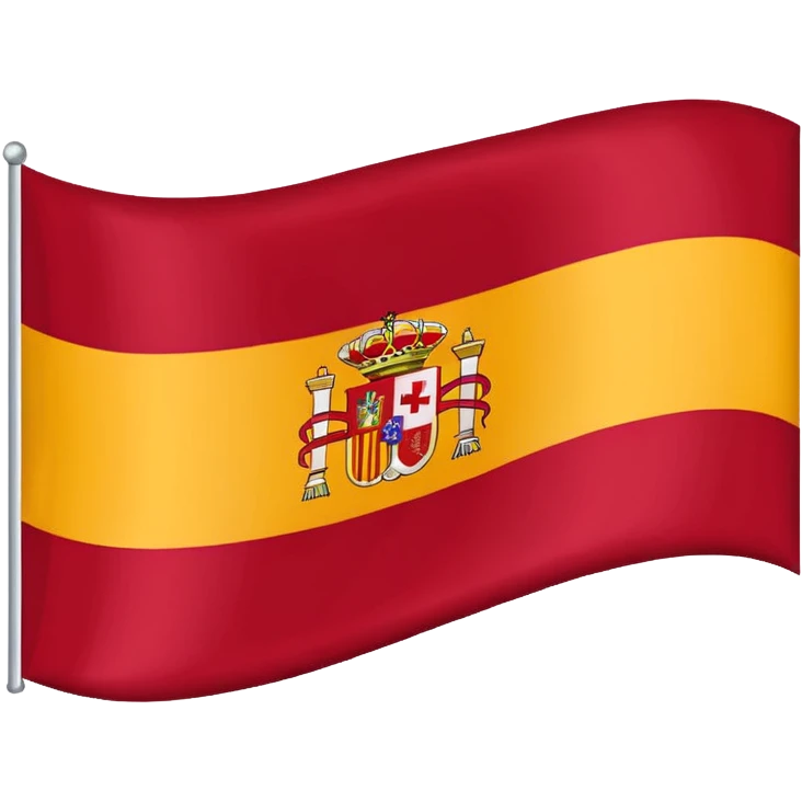 Bandera Imperio Español Blanca con la cruz de borgoña en rojo emoji