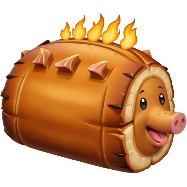 a roasted joint of pork emoji