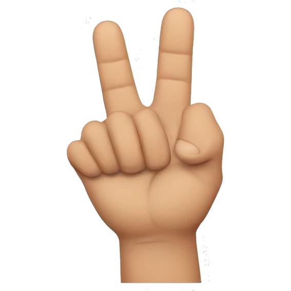 Ude the thumb and index finge to make a L emoji