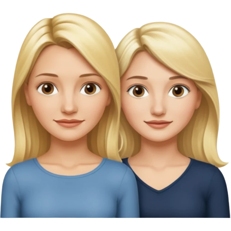 i want an emoji with 2 longue hair blonde girls like the movie "the holiday" They are not touching each other. One is Cameron Diaz, the tother Kate Winslet. emoji